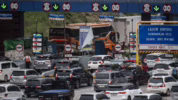 Arus Mudik Gerbang Tol Kalikangkung