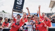 Selebrasi Veda Ega Pratama Moto3 Brasil