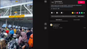Pemudik motor di kapal Ferry