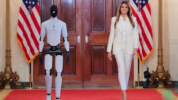 Robot humanoid Melania Trump
