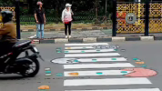 Zebra cross viral di Pancoran