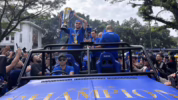pawai juara Persib Bandung