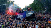 Perayaan Barcelona juara La Liga