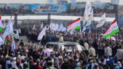 Prabowo Hadiri Hari Buruh Internasional