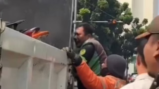 motor ojol diangkut dishub