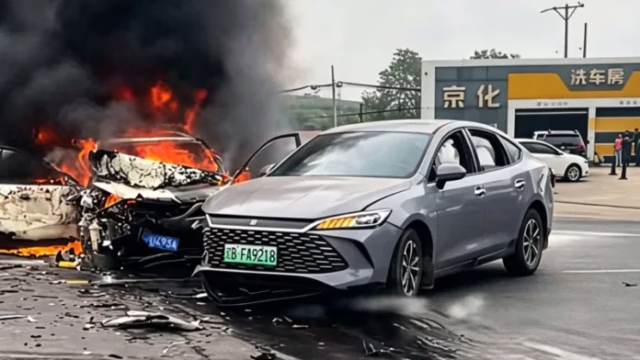 tabrakan BYD dan Mazda