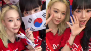 Karina dan Winter aespa nonton Piala Dunia 2026